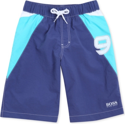 HUGO BOSS Number knee-length swim shorts 4-16 years