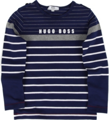 HUGO BOSS Striped long sleeve t-shirt 4-16 years