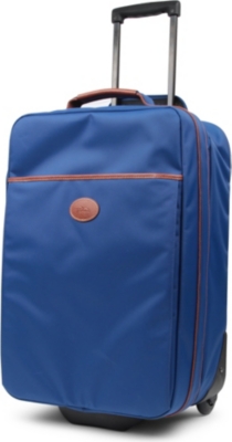 LONGCHAMP Le Pliage two-wheel cabin suitcase in indigo
