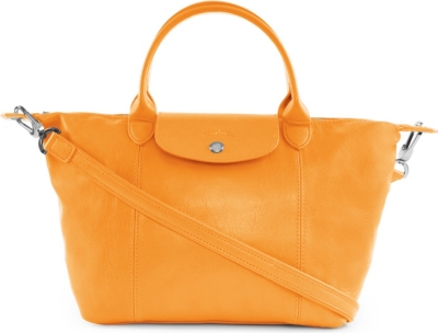 LONGCHAMP Le Pliage Cuir small handbag in sunshine