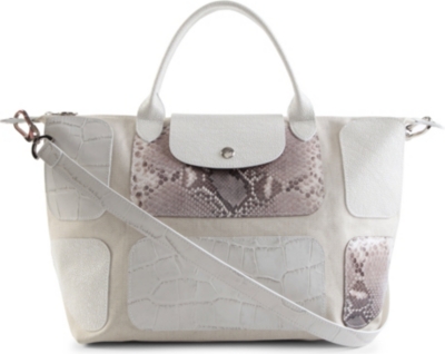 LONGCHAMP Le Pliage patch exotic small shopper