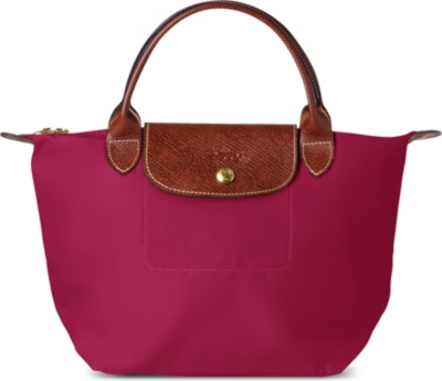 LONGCHAMP Le Pliage small handbag in fuchsia