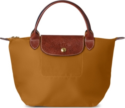 LONGCHAMP Le Pliage small handbag in camel
