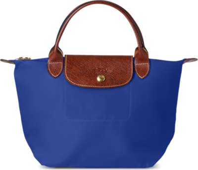 LONGCHAMP Le Pliage small handbag in indigo