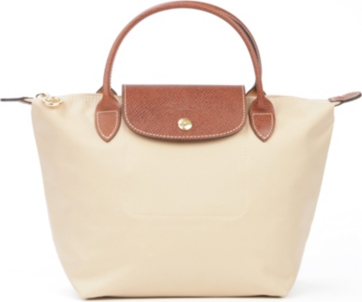 LONGCHAMP Le Pliage small handbag in sand