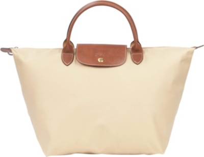 LONGCHAMP Le Pliage medium handbag in sand