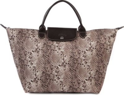 LONGCHAMP Le Pliage Python medium handbag