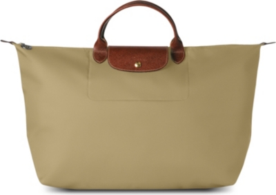 LONGCHAMP Le Pliage medium travel bag in cumin