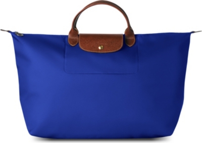LONGCHAMP Le Pliage medium travel bag in indigo