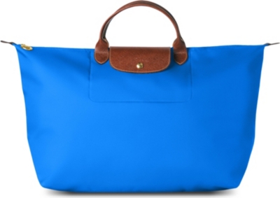 LONGCHAMP Le Pliage medium travel bag in ultra marine