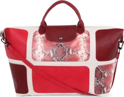 LONGCHAMP Le Pliage patch exotic travel bag