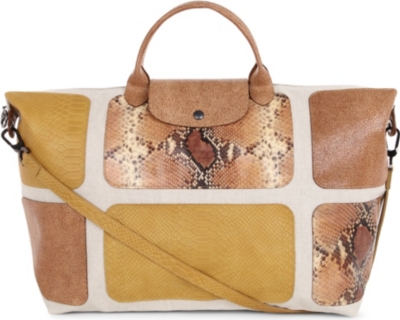 LONGCHAMP Le Pliage patch exotic travel bag
