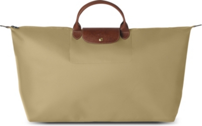 LONGCHAMP Le Pliage large travel bag in cumin