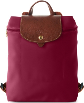LONGCHAMP Le pliage backpack in fuchsia