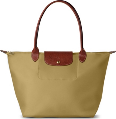 LONGCHAMP Le Pliage large shopper in cumin