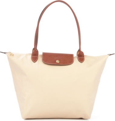 LONGCHAMP Le Pliage large shopper in sand