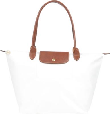 LONGCHAMP Le Pliage large shopper in white