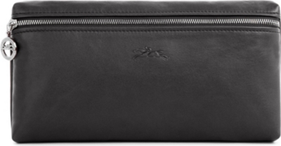 LONGCHAMP Le Pliage Cuir leather clutch
