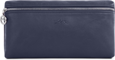 LONGCHAMP Le Pliage Cuir leather clutch