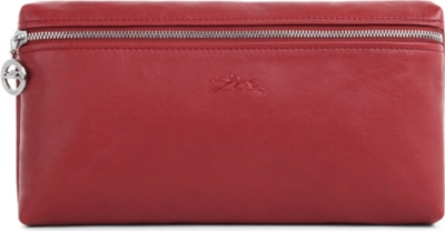 LONGCHAMP Le Pliage Cuir leather clutch