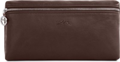 LONGCHAMP Le Pliage Cuir leather clutch