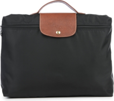 LONGCHAMP Le Pliage briefcase in black