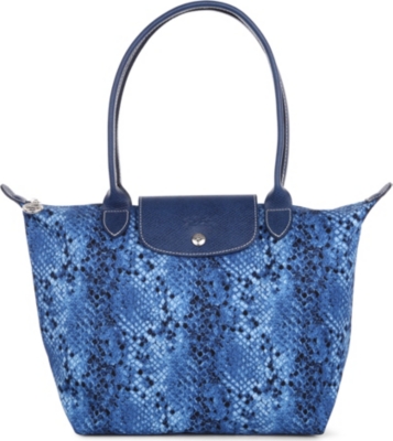LONGCHAMP Le Pliage Python small shopper