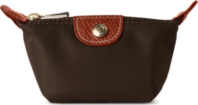 LONGCHAMP Le Pliage small coin purse in taupe