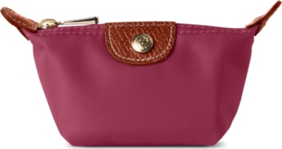 LONGCHAMP Le Pliage coin purse in fuchsia