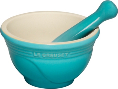 LE CREUSET Stoneware pestle and mortar