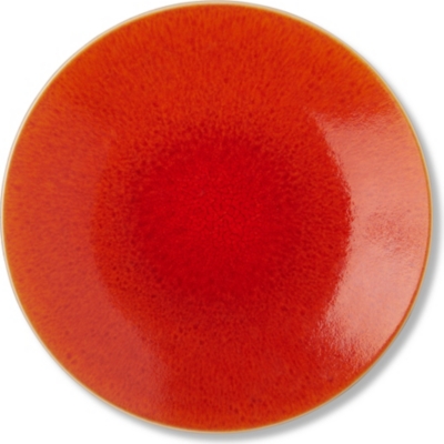 JARS Orange round charger dish