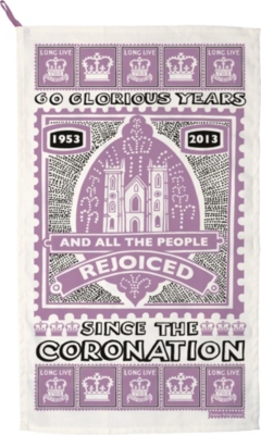 EMMA BRIDGEWATER Coronation tea towel