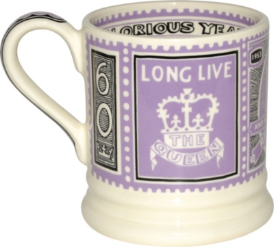EMMA BRIDGEWATER Coronation print half pint mug