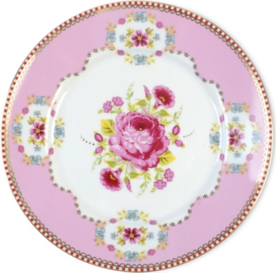 PIP STUDIO Pink cake plate 17cm