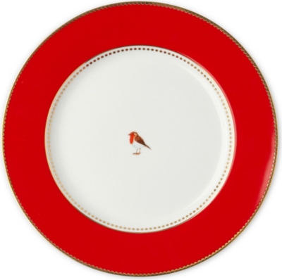 LOVE BIRDS Love birds dinner plate red 26.5cm