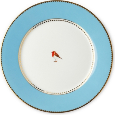 LOVE BIRDS Love birds plate blue 21cm