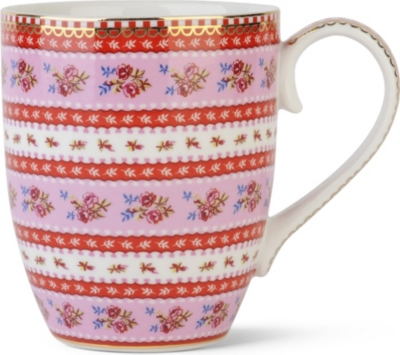 PIP STUDIO Large pink ribbon rose mug