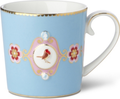 LOVE BIRDS Love birds blue senseo mug small