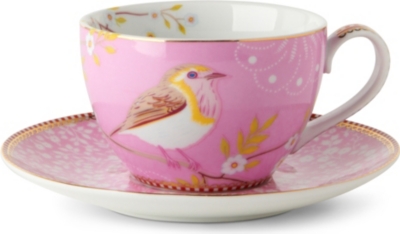 PIP STUDIO Pink tea cup and saucer