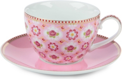 PIP STUDIO Blossom Cappuccino cup and saucer