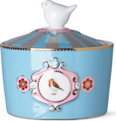 LOVE BIRDS Medallion sugar bowl