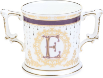 ROYAL CROWN DERBY Coronation ER Limited Edition Loving Cup
