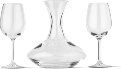 DARTINGTON Crystal carafe and wine glass set