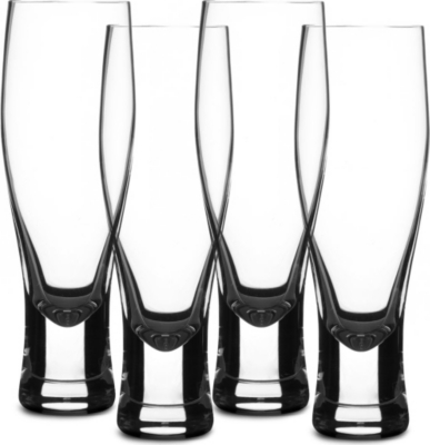 LSA Bar set of four lager glasses