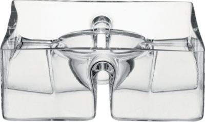 LSA Serve square platter clear