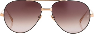 LINDA FARROW Luxe aviator sunglasses