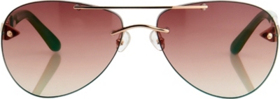 LINDA FARROW Matthew Williamson painted aviator-style sunglasses