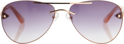 LINDA FARROW Matthew Williamson painted aviator-style sunglasses