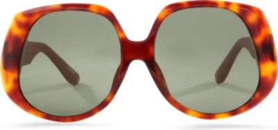LINDA FARROW The Row leather D-Frame sunglasses