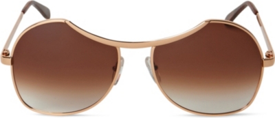 CUTLER AND GROSS Metal round-frame sunglasses